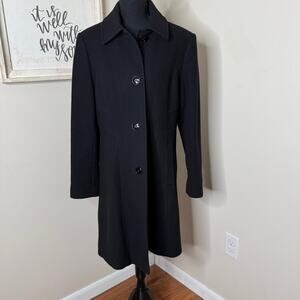 Preston & York Women’s Black Wool Pea Coat Size 12